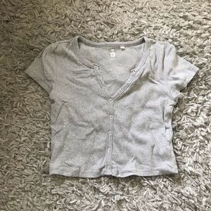 Pacsun Snap Tee Crop Top
